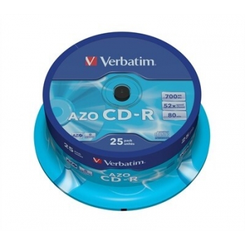 CD-R Verbatim 700MB 52X CRYSTAL 25 bucati 43352