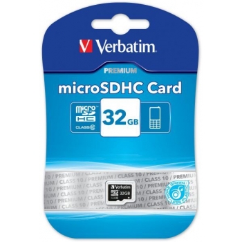 Card Memorie MicroSDHC Verbatim 32GB Clasa 10 44013