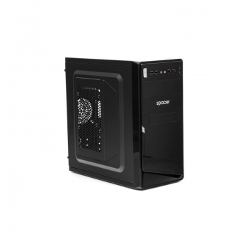 Carcasa Mini Tower Spacer Moon Sursa 450W 4x USB 2.0 2x jack 3.5mm black SPC-MOON