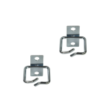 ORGANIZATOR cabluri LOGILINK, pentru montare sine laterale 19", 2 inele din otel 40x40mm, silver, OR0001