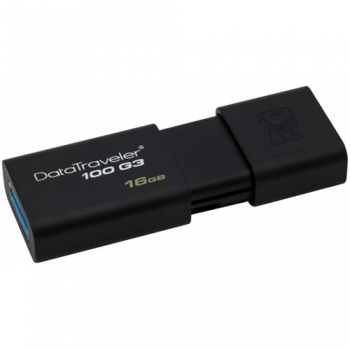 Memorie USB Kingston DataTraveler 100 G3 16GB USB 3.0 Black DT100G3/16GB