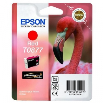 Cartus Cerneala Epson T0877 Red 11.4ml for Stylus Photo R1900 C13T08774010