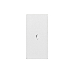Clapeta cu simbol CLOPOTEL, 1M, alb ET102006 Schrack