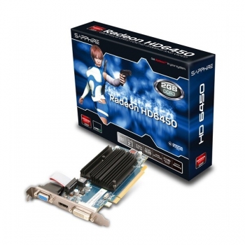 Placa Video Sapphire AMD Radeon HD 6450 2GB GDDR3 64bit PCI-E x16 2.1 HDMI DVI VGA 11190-09-20G
