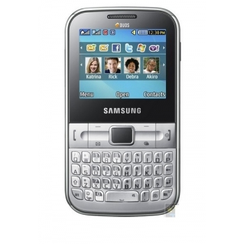 Telefon Mobil Samsung Chat C3222 Silver Dual SIM SAMC3222SLV