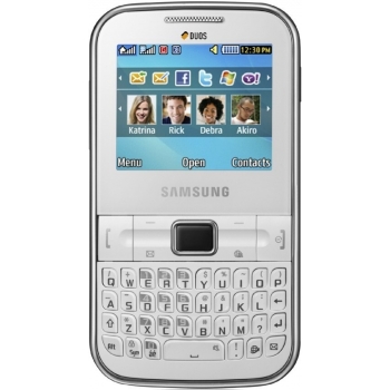 Telefon Mobil Samsung Chat C3222 Dual Sim White SAMC3222WHT