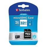 Card Memorie MicroSDHC Verbatim 32GB Clasa 10 + Adaptor SD 44083