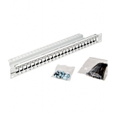 Patchpanel 19" 24 porturi(SFA)(SFB) goale,1UH,RAL7035,scurt, Schrack, HSER0240GP