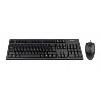 Kit Tastatura+Mouse A4Tech KRS-8372-USB Tastatura KRS-83 USB Mouse Optic OP-720 USB Black