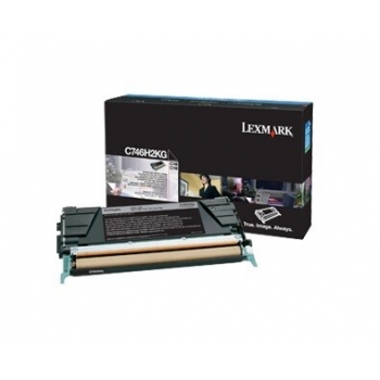 Cartus Toner Lexmark C746H2KG Black High Yield 12000 Pagini for C746, C748