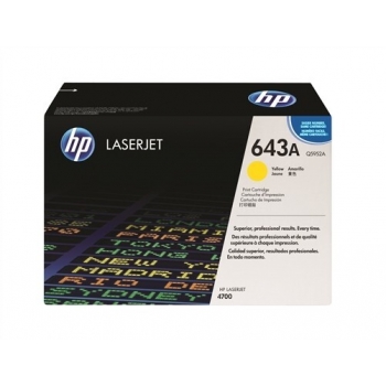Cartus Toner HP Nr. 643A Yellow 10000 Pagini for Color LaserJet 4700, 4700DN, 4700DTN, 4700N Q5952A