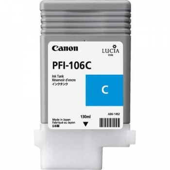 Pigment Ink Tank Canon PFI-106C Cyan 130ml for iPF6400, iPF6450 CF6622B001AA