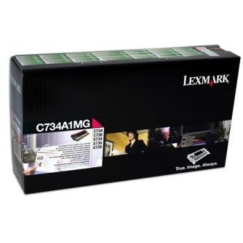 Cartus Toner Lexmark C734A1MG Magenta Return Program 6000 pagini for C734, X734, C736, X736, X738