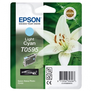 Cartus Cerneala Epson T0595 Light Cyan 13ml for Stylus Photo R2400 C13T05954010