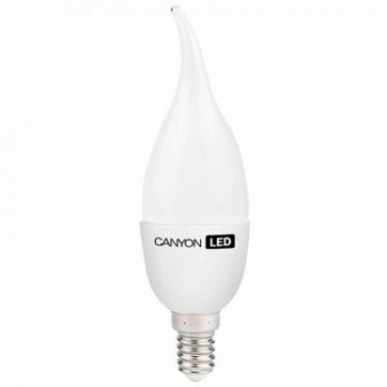 CANYON BXE14FR6W230VW LED lamp, BXS38 shape, milky, E14, 6W, 220-240V, 150Â°, 470 lm, 2700K, Ra>80, 50000 h