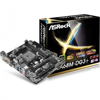 Placa de baza ASRock FM2A68M-DG3+ Socket FM2+ AMD A68H 2x DDR3 VGA DVI mATX