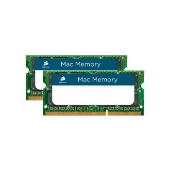 Memorie RAM Laptop SO-DIMM Corsair KIT 2x8GB DDR3 1333MHz CL9 compatibila Mac CMSA16GX3M2A1333C9