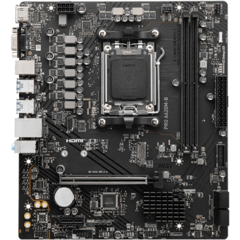Placa de baza MSI PRO A620M-B, AM5, AMD A620, 2xDDR5, 1xHDMI, 1xVGA, mATX PRO_A620M-B