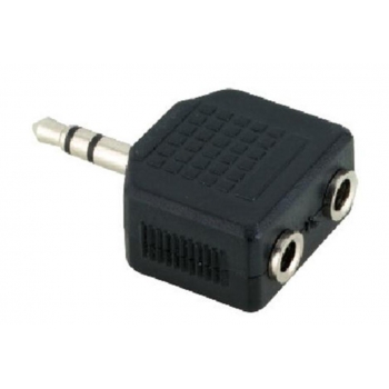 V7 audio adapter / 3.5MM JACK TO 3.5MM SOCKET 2x / Retail Blister Packaging
