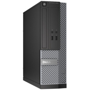 Desktop Dell OptiPlex 3020 SFF, Intel Pentium G3250 (Dual Core 3.2GHz 3MB),video integrat Intel HD Graphics, RAM 4GB DDR3 1600MHz (1x4GB), HDD 500GB 7200rpm, DVDRW,LAN 10/100/1000, Porturi: 6xUSB2.0(2 