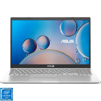 Laptop ASUS 15.6 X515MA-BR037, HD, Procesor Intelï¿½ Celeronï¿½ N4020 (4M Cache, up to 2.80 GHz), 4GB DDR4, 256GB SSD, GMA UHD 600, No OS, Transparent Silver