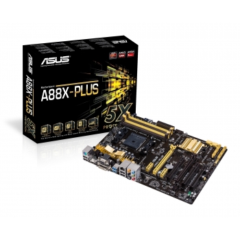Placa de baza Asus A88X-PLUS Socket FM2+ / FM2 AMD A88X 4x DDR3 VGA DVI HDMI ATX