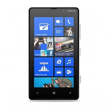 Telefon Mobil Nokia Lumia 820 White 4G 4.3" 480 x 800 AMOLED Krait Dual Core 1.5GHz memorie interna 8GB Camera Foto 8MPx Windows 8 Phone NOK820WH