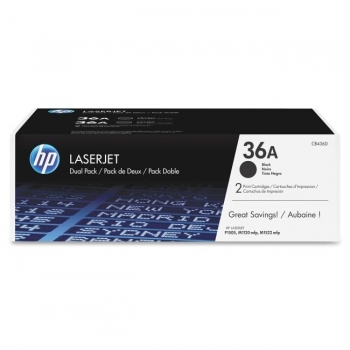 Pachet Cartus Toner HP Nr. 36A Black 2 Bucati 2x 2000 Pagini for LaserJet M1120 MFP, M1120N MFP, M1522N, M1522NF, P1505, P1505N CB436AD