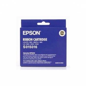 Ribbon Epson S015016 Black for LQ-1060, LQ-2500, LQ-2550, LQ-670, LQ-680, LQ-680 PRO, LQ-860 C13S015262 / C13S015016