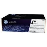 HP 25X High Yield Black Original LaserJet Toner Cartridge ; yield 40,000 pages