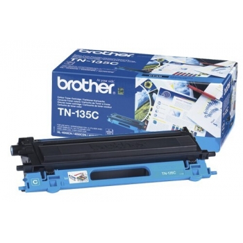 Cartus Toner Brother TN135C Cyan 4000 pagini for DCP-9040CN, DCP-9042CDN, DCP-9045CDN, HL-4040CN, HL-4050CDN, HL-4070CDW, MFC-9440CN, MFC-9450CDN, MFC-9840CDW