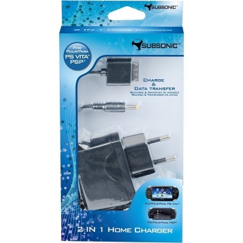 Alimentator priza Subsonic w.cablu USB alimentare/transfer date pt. PS Vita and PS3 / PC 3760192200905