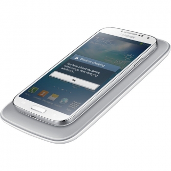Stand Samsung birou pentru incarcare wireless + Cover Black pentru i9505 Galaxy S IV EP-WI950EBEGWW