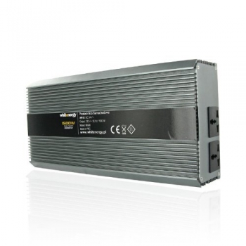 Whitenergy invertor DC/AC de la 24V DC la 230V AC 1500W, 2 receptacule AC