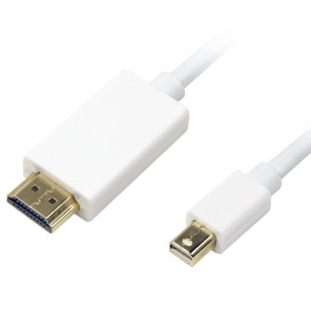 Cablu Mini DisplayPort-HDMI LogiLink CV0056 Male-Male 2m White