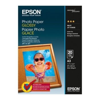 EPSON S042536 PAPER PH GLOSSY A3 20/SH