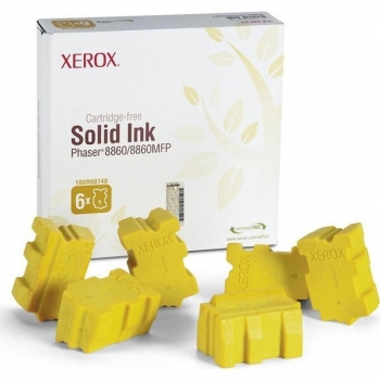 Cartus Cerneala Solida Xerox 108R00819 Yellow 6 bucati 14000 Pagini for Phaser 8860MFP