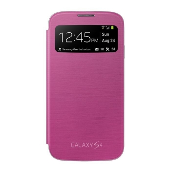 Husa Samsung S-View pentru Galaxy S4 i9500, I9505 Rigel pink EF-CI950BPEGWW