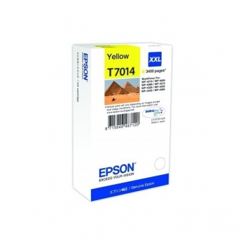 Cartus Cerneala Epson T7014 Yellow 3400 Pagini for Epson Workforce Pro 4000, Pro 4015DN, Pro 4025DW, Pro 4095DN, Pro 4500, Pro 4515DN, Pro 4525DNF, 4535DWF, Pro 4545DTWF, Pro 4595DNF C13T70144010
