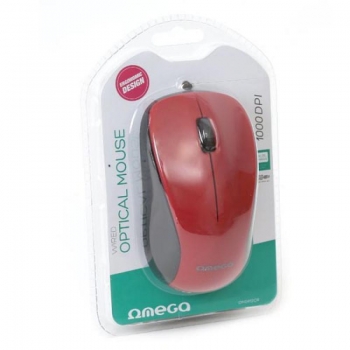 Mouse Omega OM0412CR optic 3 butoane 1000dpi USB Red