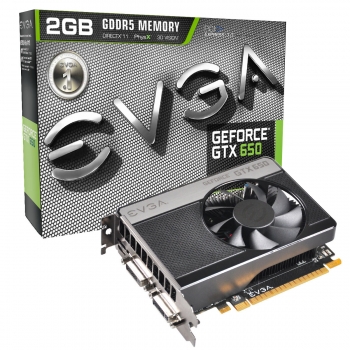Placa Video EVGA nVidia GeForce GTX 650 2GB GDDR5 128bit PCI-E x16 3.0 miniHDMI 2x DVI 02G-P4-2651-KR