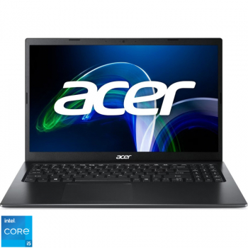 Laptop Acer 15.6'' Extensa 15 EX215-54, FHD, Procesor Intel Core i5-1135G7 (8M Cache, up to 4.20 GHz), 8GB DDR4, 512GB SSD, Intel Iris Xe, No OS, Black