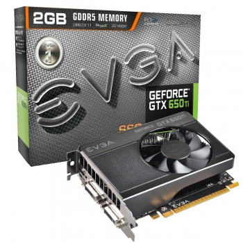 Placa Video EVGA nVidia GeForce GTX 650 Ti SSC 2GB GDDR5 128bit PCI-E x16 3.0 HDMI 2x DVI VGA 02G-P4-3653-KR