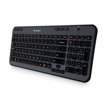 Tastatura Wireless Logitech K360 Nano Unifying Receiver Design Compact Multimedia USB Black 920-003094