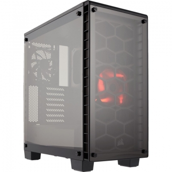 Corsair case Crystal Series 460X Tempered Glass, Compact ATX Mid-Tower [C2721005]