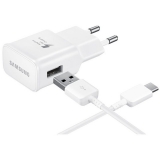 Incarcator Samsung 248340 38C10 Fast Charging + Cablu Micro USB Alb