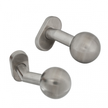 Set de manere din inox fixe YH-17I cu bila Diametru 18 Finisaj satin 
