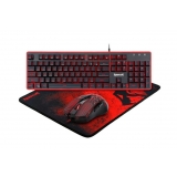 Kit gaming Redragon S107 tastatura, mouse si mousepad