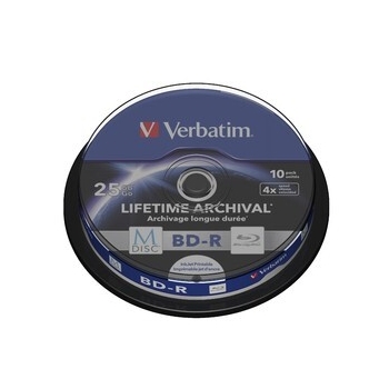 VERBATIM 43825 M-DISC BD-R 25GB 10PK SPN