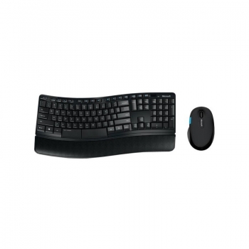 Kit Wireless Tastatura+Mouse Microsoft Sculpt Mouse BlueTrack 3 butoane 100 dpi Tastatura standard 2.4GHz black USB L3V-00021